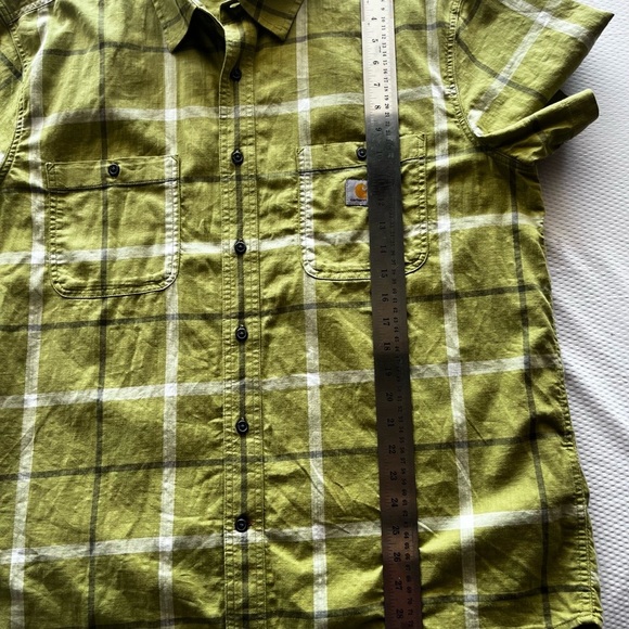 Carhartt Green Plaid Button Down Shirt - Picture 4 of 6